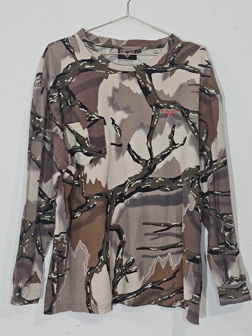 Predator Men's Long Sleeve Camouflage Shirt in Brown & Tan  Sz XL Outdoor